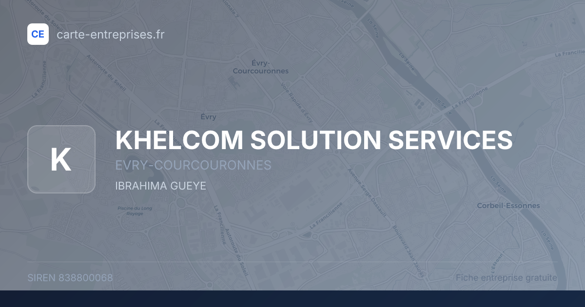 KHELCOM SOLUTION SERVICES — 838800068 — fiche entreprise