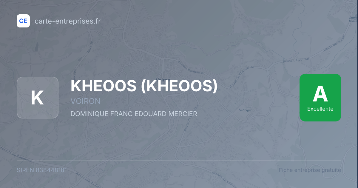 KHEOOS (KHEOOS) — 838448181 — fiche entreprise