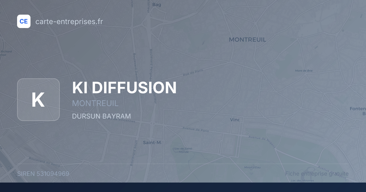 KI DIFFUSION — 531094969 — fiche entreprise