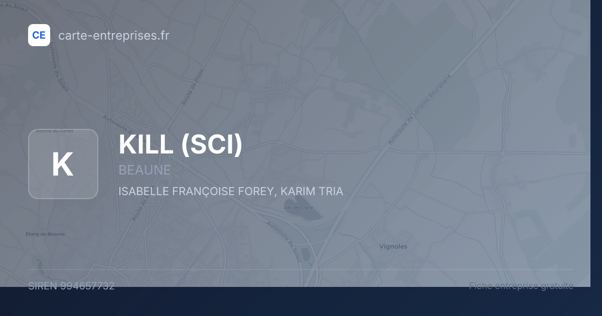 KILL (SCI) — 994657732 — fiche entreprise