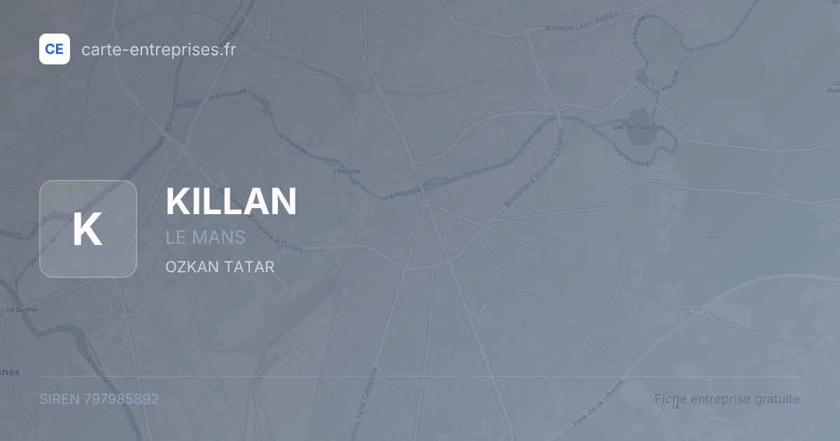 KILLAN — 797985892 — fiche entreprise