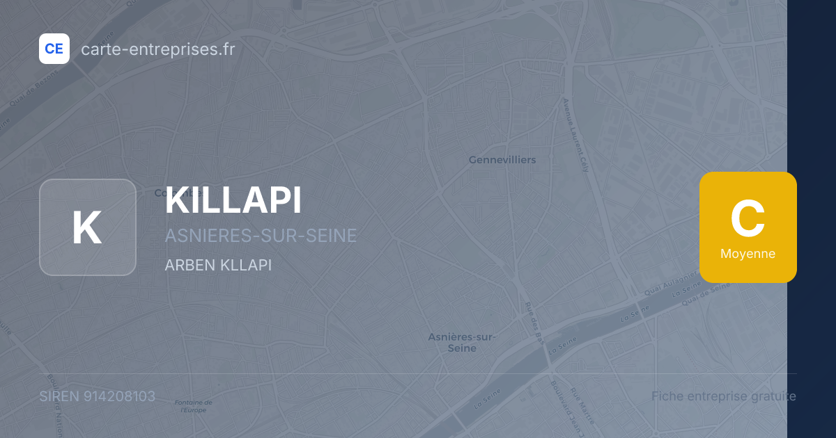 KILLAPI — 914208103 — fiche entreprise