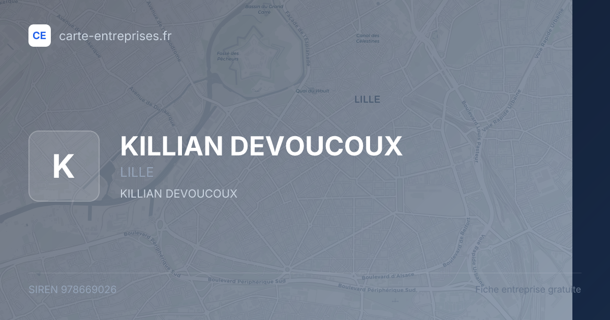 KILLIAN DEVOUCOUX — 978669026 — fiche entreprise