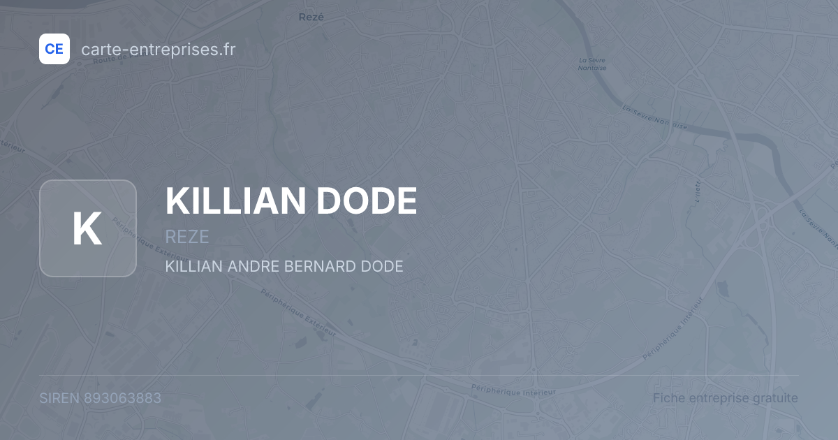 KILLIAN DODE — 893063883 — fiche entreprise