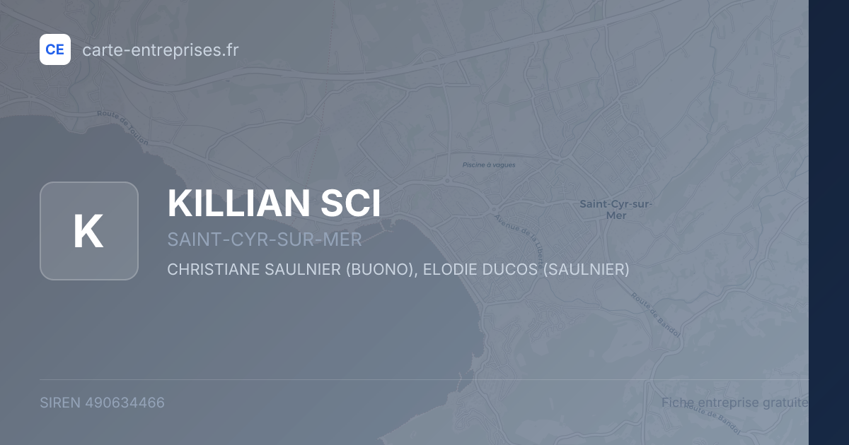 KILLIAN SCI — 490634466 — fiche entreprise