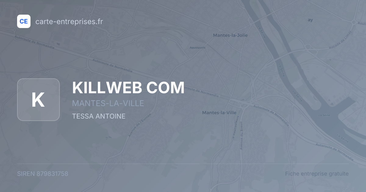 KILLWEB COM — 879831758 — fiche entreprise