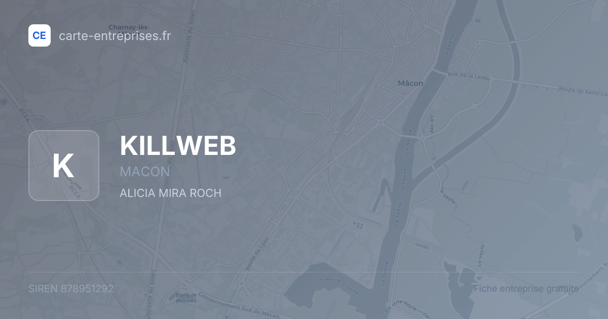KILLWEB — 878951292 — fiche entreprise