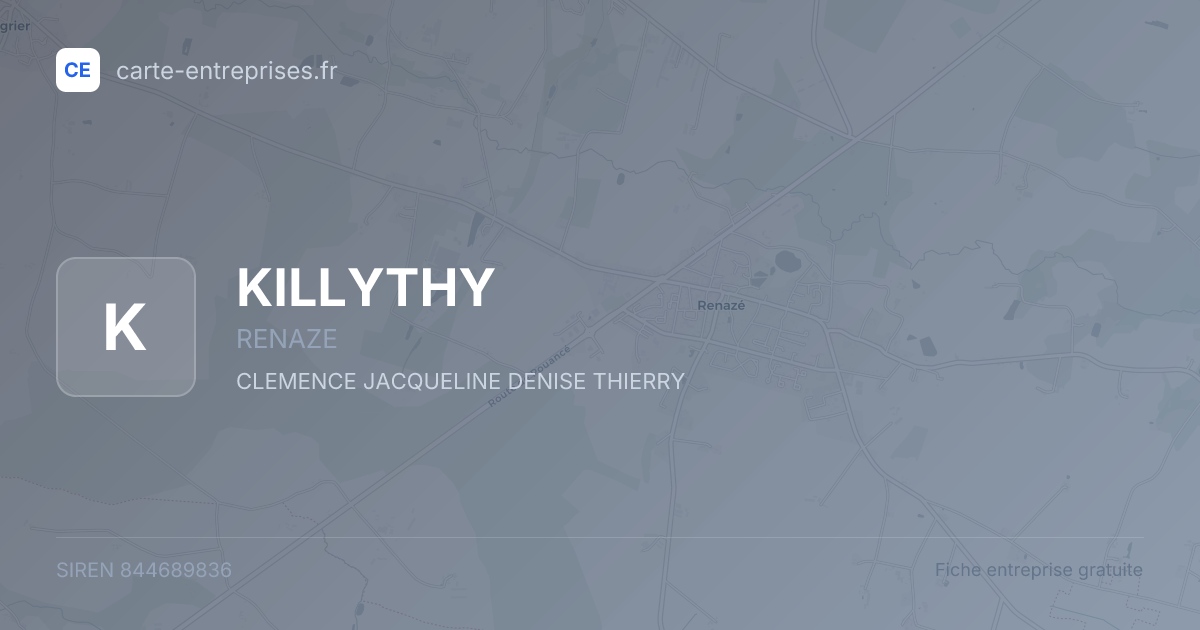 KILLYTHY — 844689836 — fiche entreprise