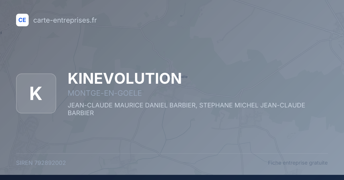 KINEVOLUTION — 792892002 — fiche entreprise