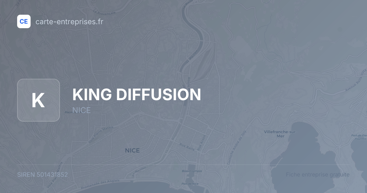 KING DIFFUSION — 501431852 — fiche entreprise