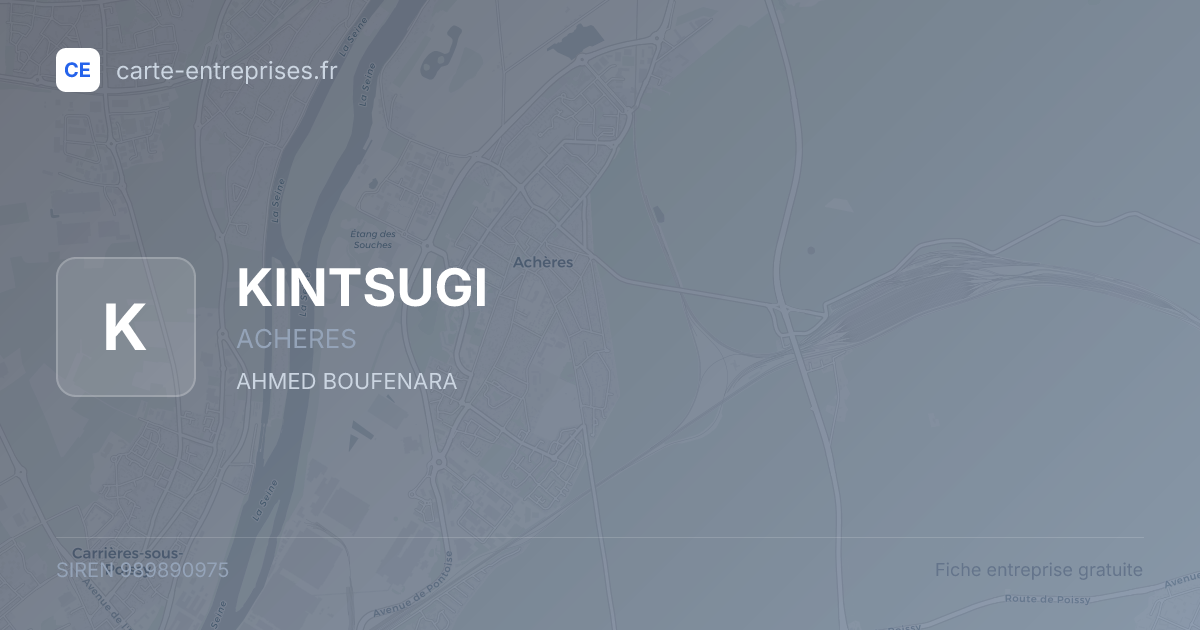 KINTSUGI — 989890975 — fiche entreprise