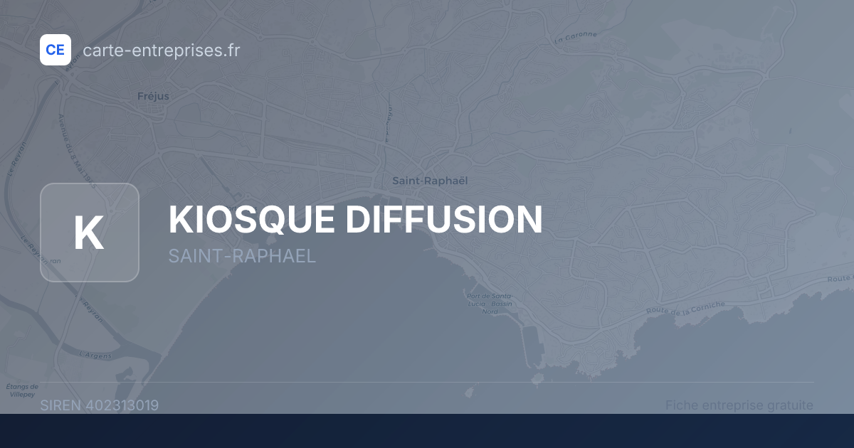 KIOSQUE DIFFUSION — 402313019 — fiche entreprise