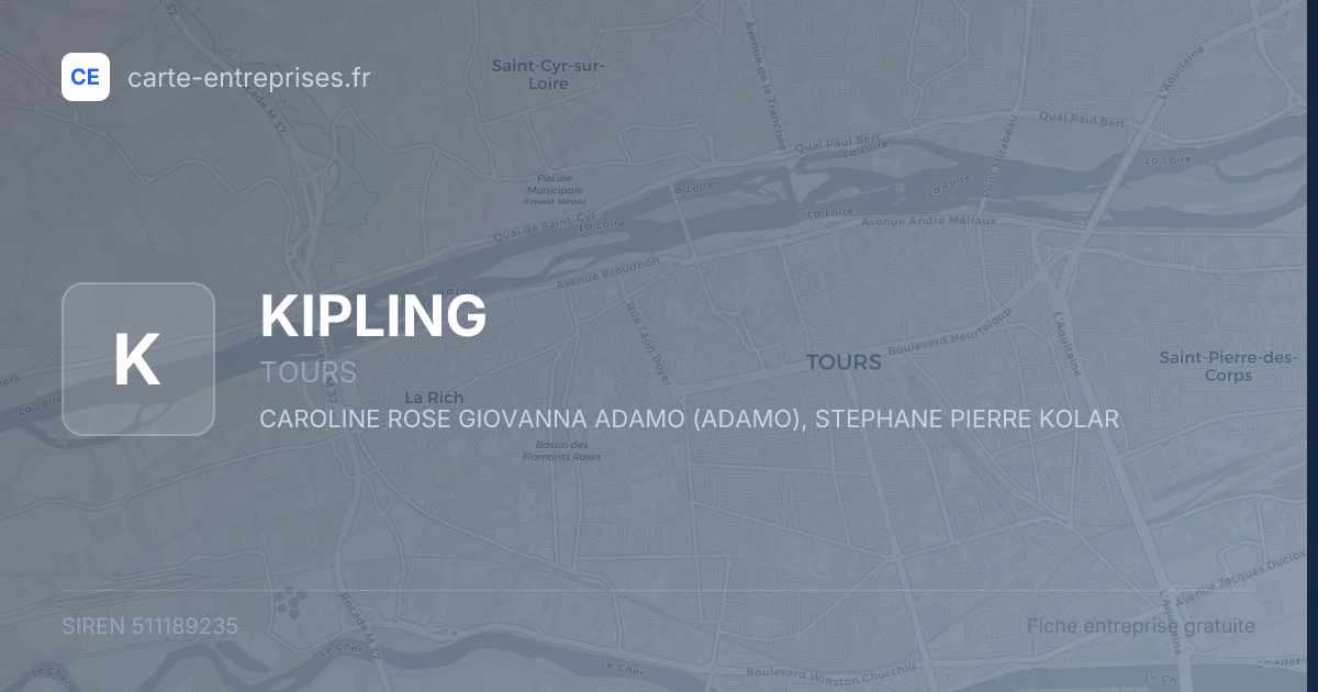 KIPLING — 511189235 — fiche entreprise