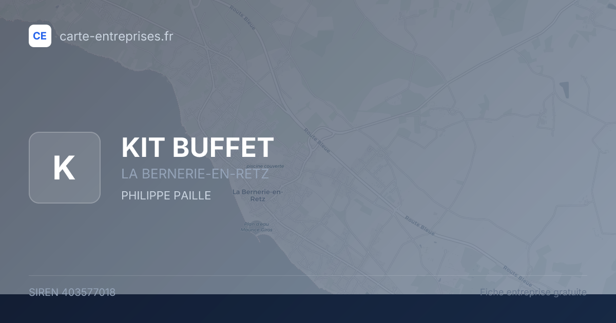 KIT BUFFET — 403577018 — fiche entreprise