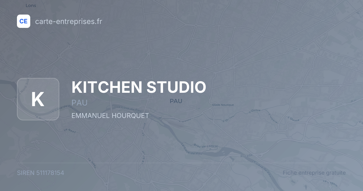 KITCHEN STUDIO — 511178154 — fiche entreprise