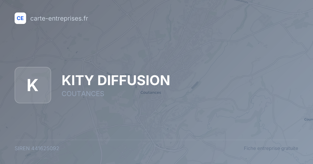 KITY DIFFUSION — 441625092 — fiche entreprise