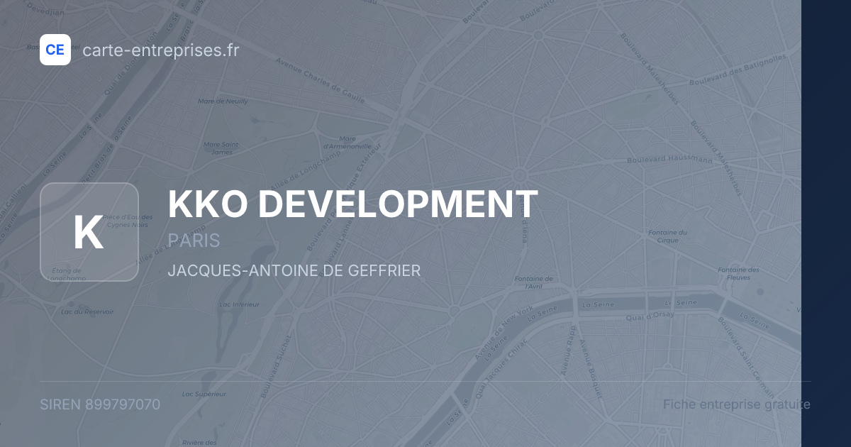 KKO DEVELOPMENT — 899797070 — fiche entreprise