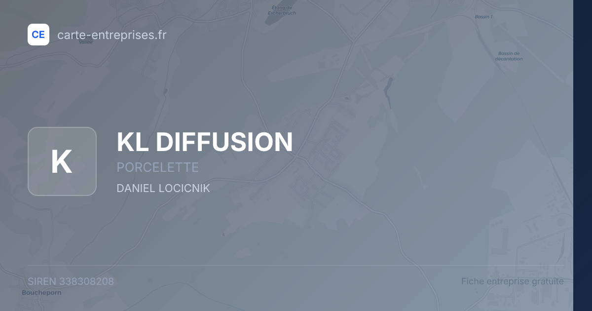 KL DIFFUSION — 338308208 — fiche entreprise