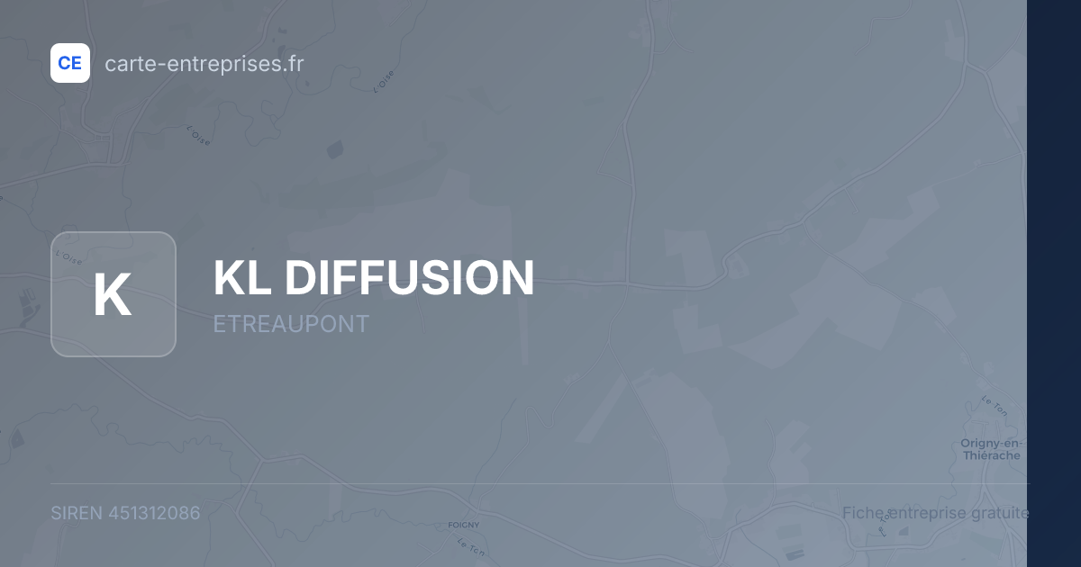 KL DIFFUSION — 451312086 — fiche entreprise