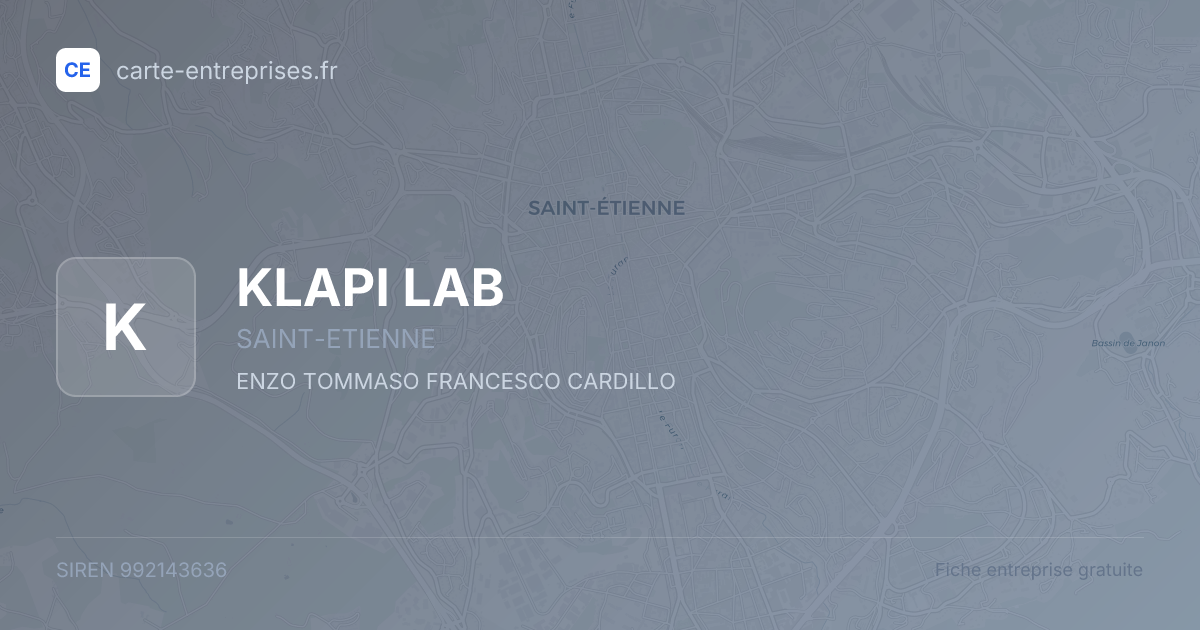 KLAPI LAB — 992143636 — fiche entreprise