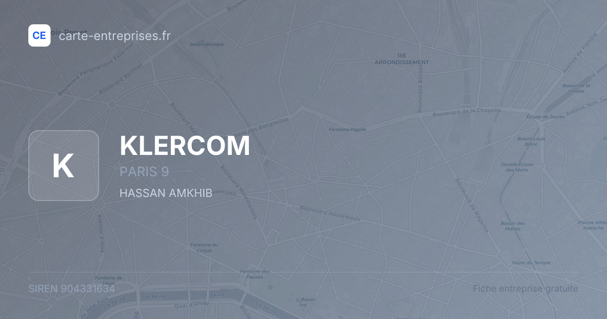 KLERCOM — 904331634 — fiche entreprise