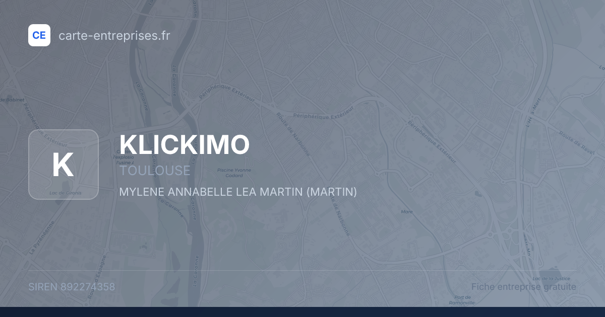 KLICKIMO — 892274358 — fiche entreprise