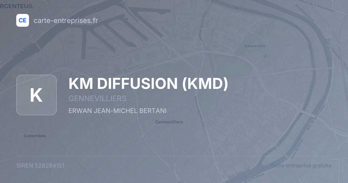 KM DIFFUSION (KMD) — 528284151 — fiche entreprise