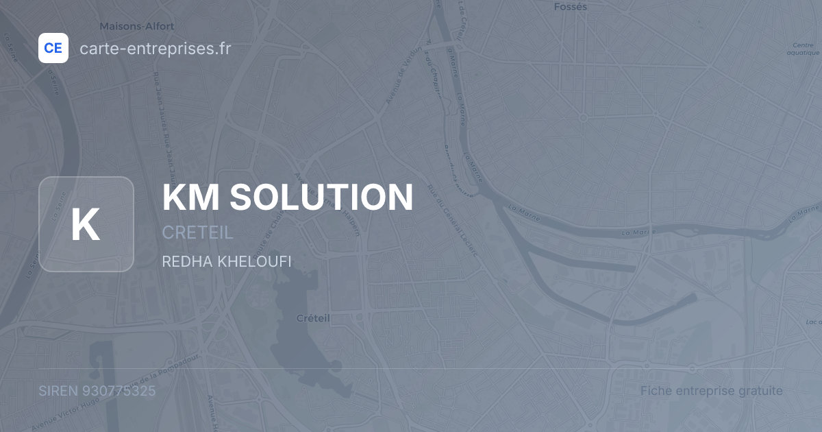 KM SOLUTION — 930775325 — fiche entreprise