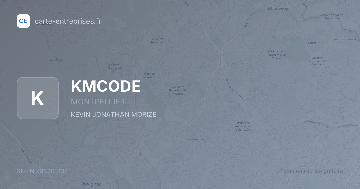 KMCODE — 993201334 — fiche entreprise