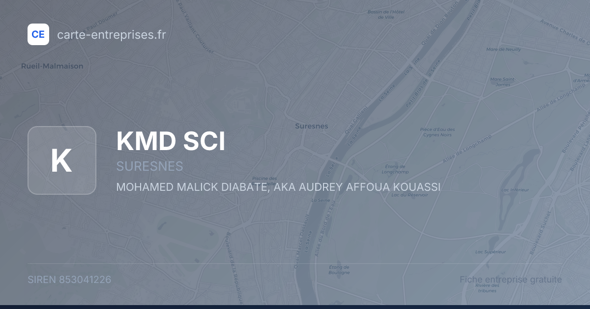 KMD SCI — 853041226 — fiche entreprise