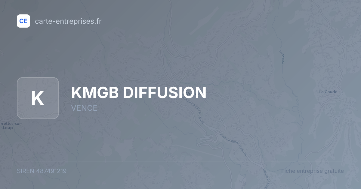 KMGB DIFFUSION — 487491219 — fiche entreprise