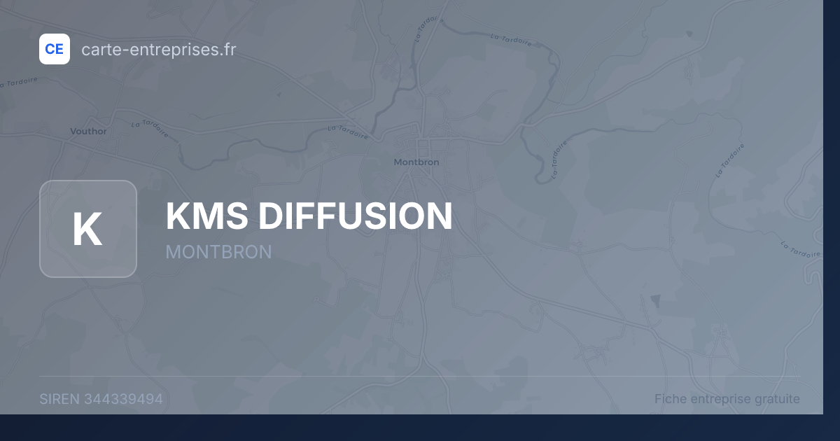 KMS DIFFUSION — 344339494 — fiche entreprise