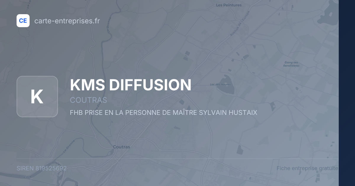 KMS DIFFUSION — 819525692 — fiche entreprise