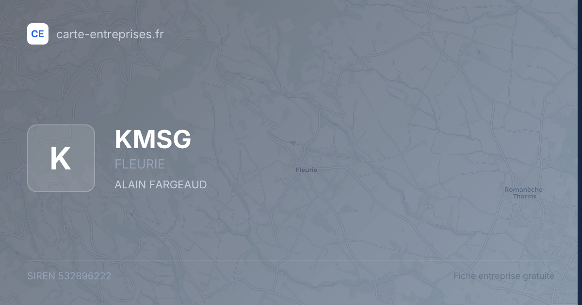 KMSG — 532896222 — fiche entreprise