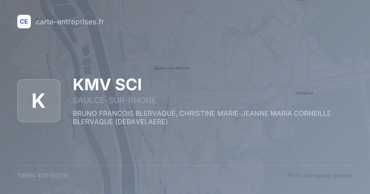 KMV SCI — 405166216 — fiche entreprise