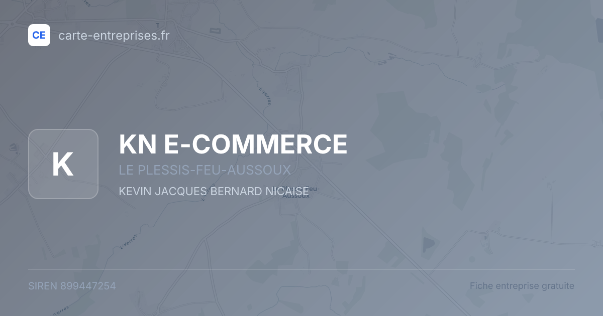 KN E-COMMERCE — 899447254 — fiche entreprise