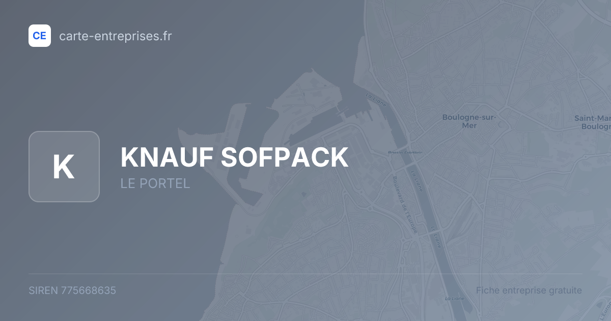 KNAUF SOFPACK — 775668635 — fiche entreprise