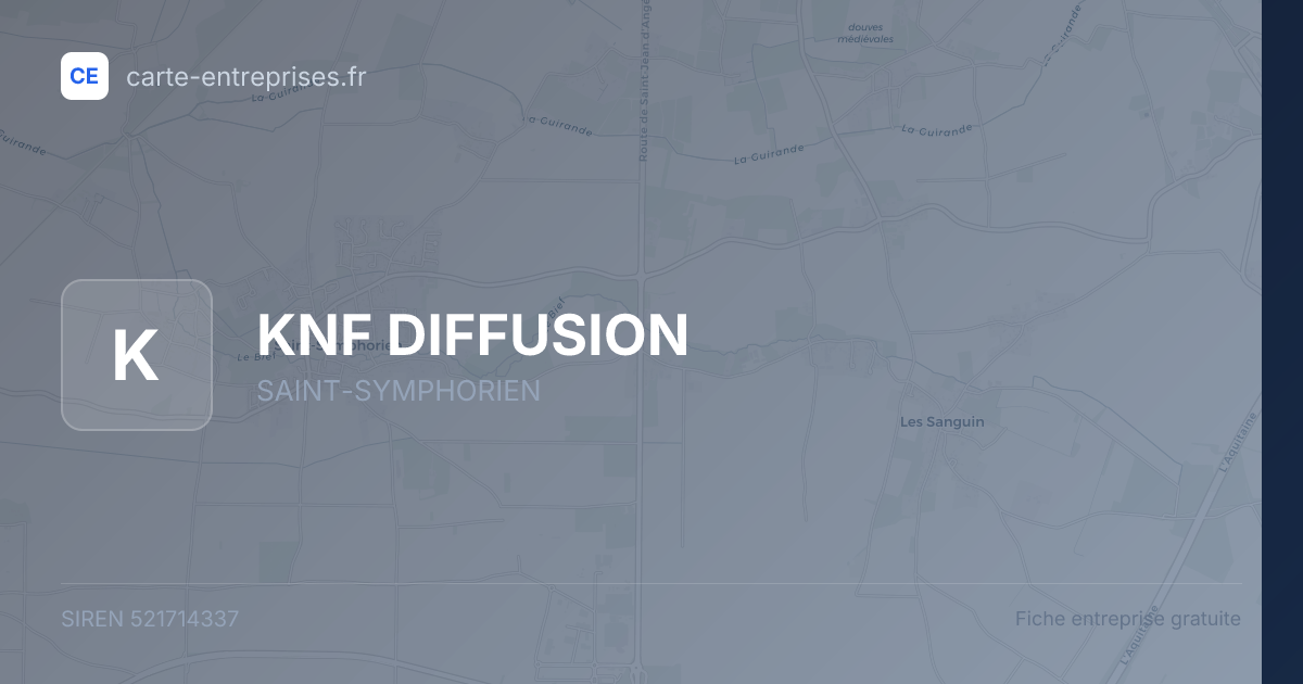 KNF DIFFUSION — 521714337 — fiche entreprise