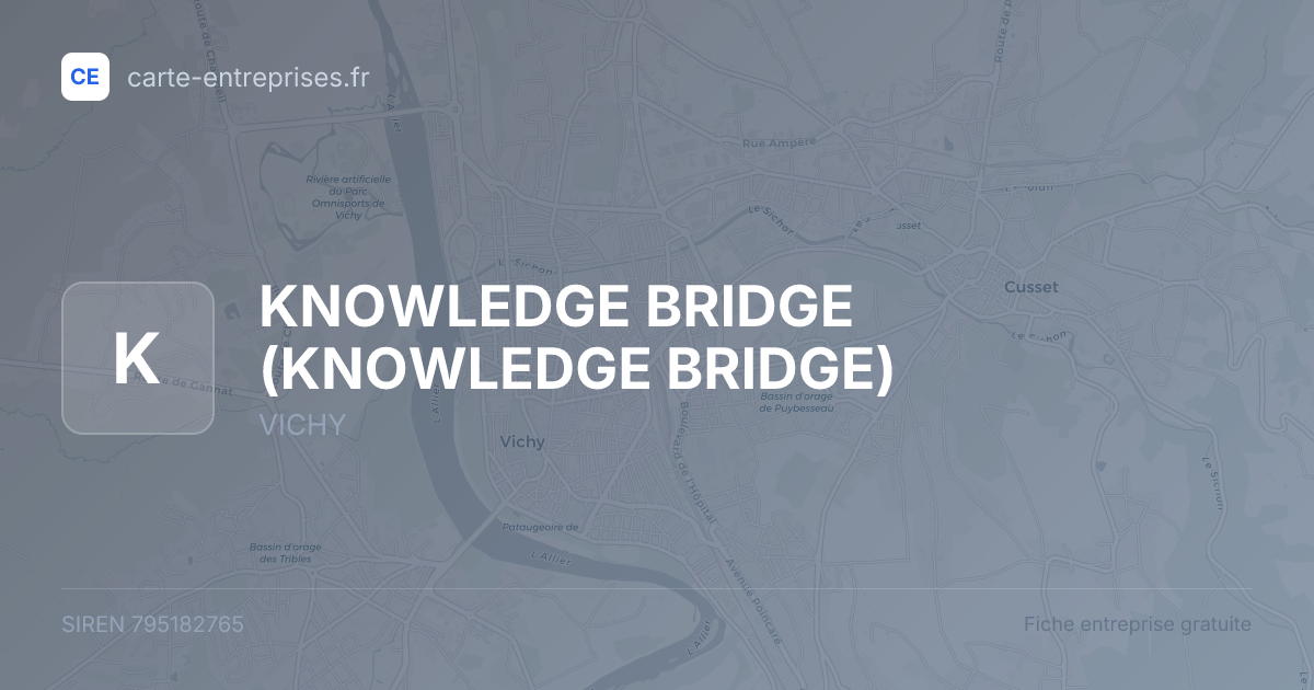 KNOWLEDGE BRIDGE — 795182765 — fiche entreprise