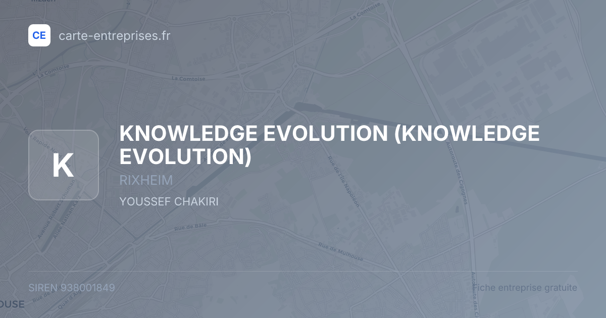 KNOWLEDGE EVOLUTION — 938001849 — fiche entreprise