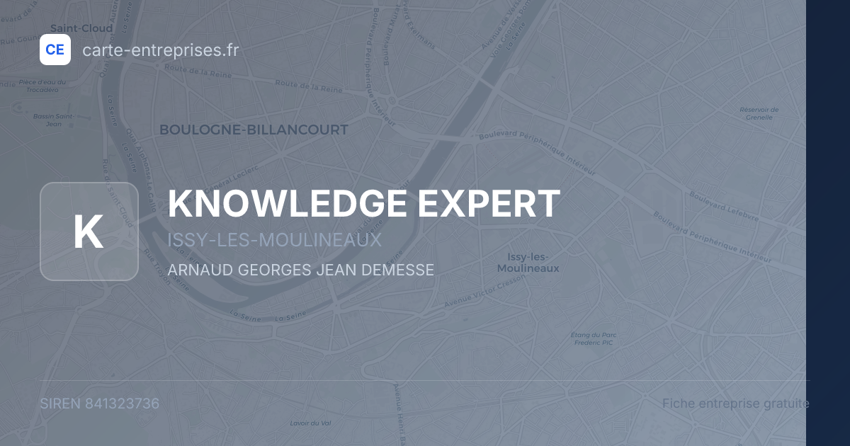 KNOWLEDGE EXPERT — 841323736 — fiche entreprise