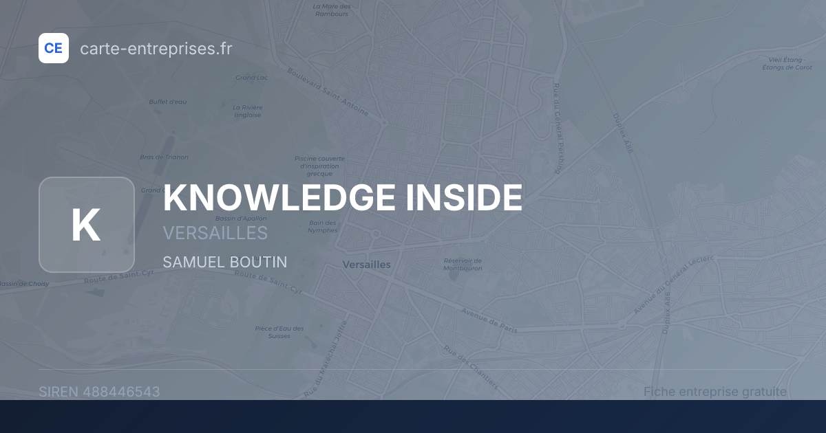 KNOWLEDGE INSIDE — 488446543 — fiche entreprise