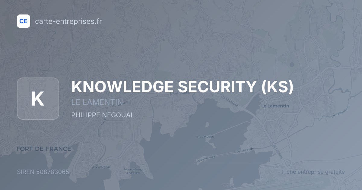 KNOWLEDGE SECURITY (KS) — 508783065 — fiche entreprise