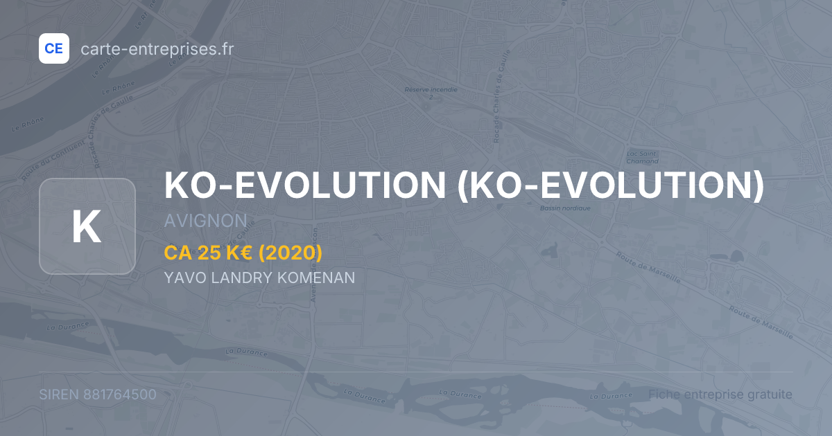KO-EVOLUTION — 881764500 — fiche entreprise