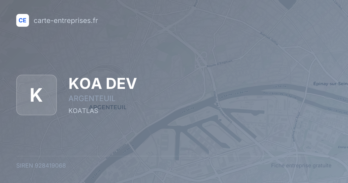 KOA DEV — 928419068 — fiche entreprise