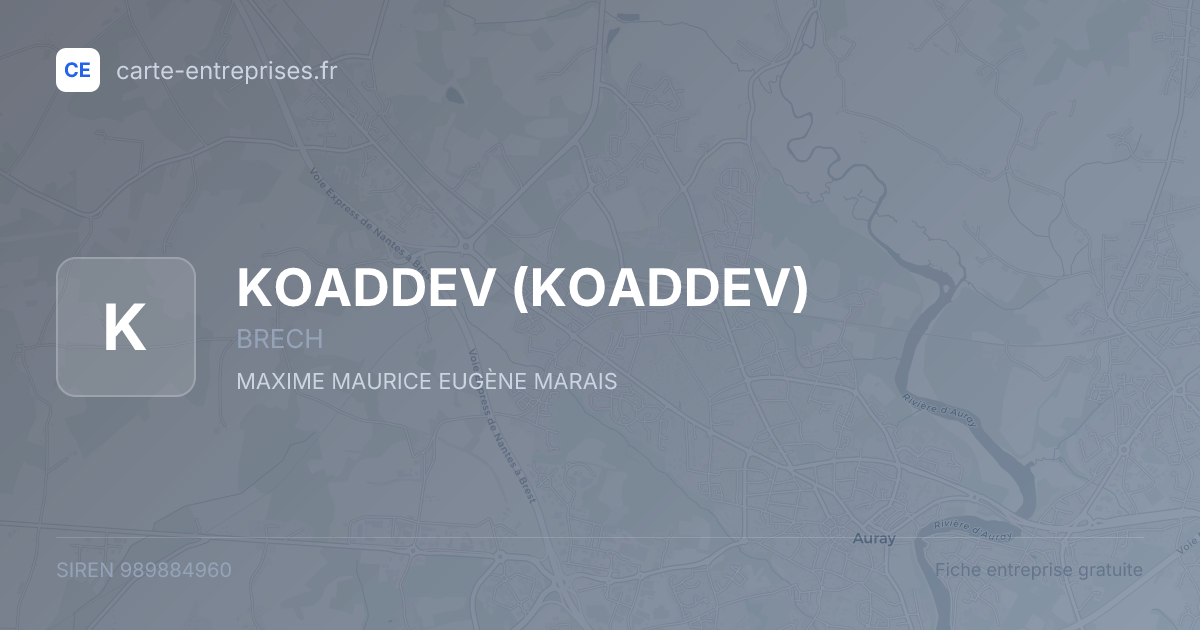 KOADDEV — 989884960 — fiche entreprise