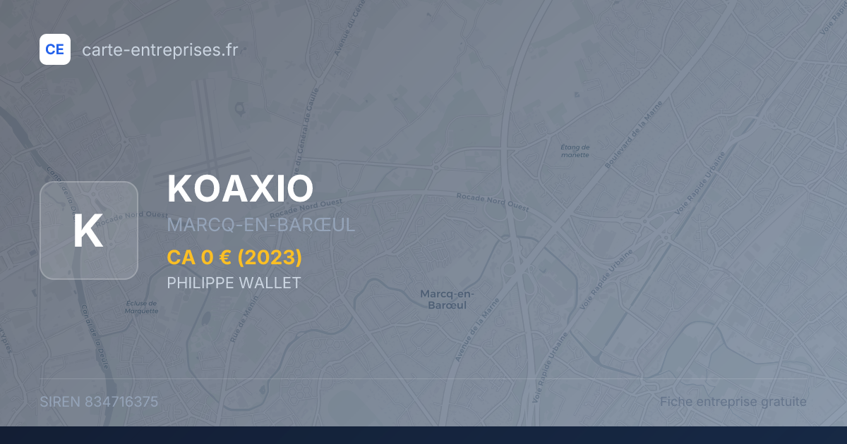 KOAXIO — 834716375 — fiche entreprise