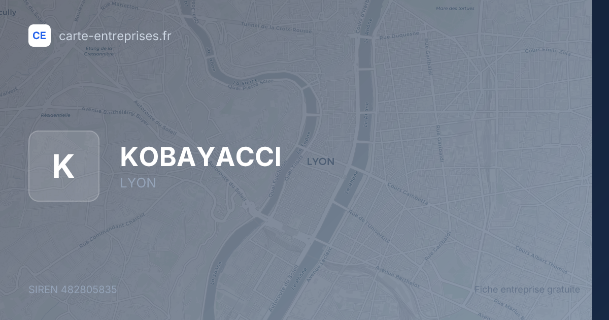 KOBAYACCI — 482805835 — fiche entreprise