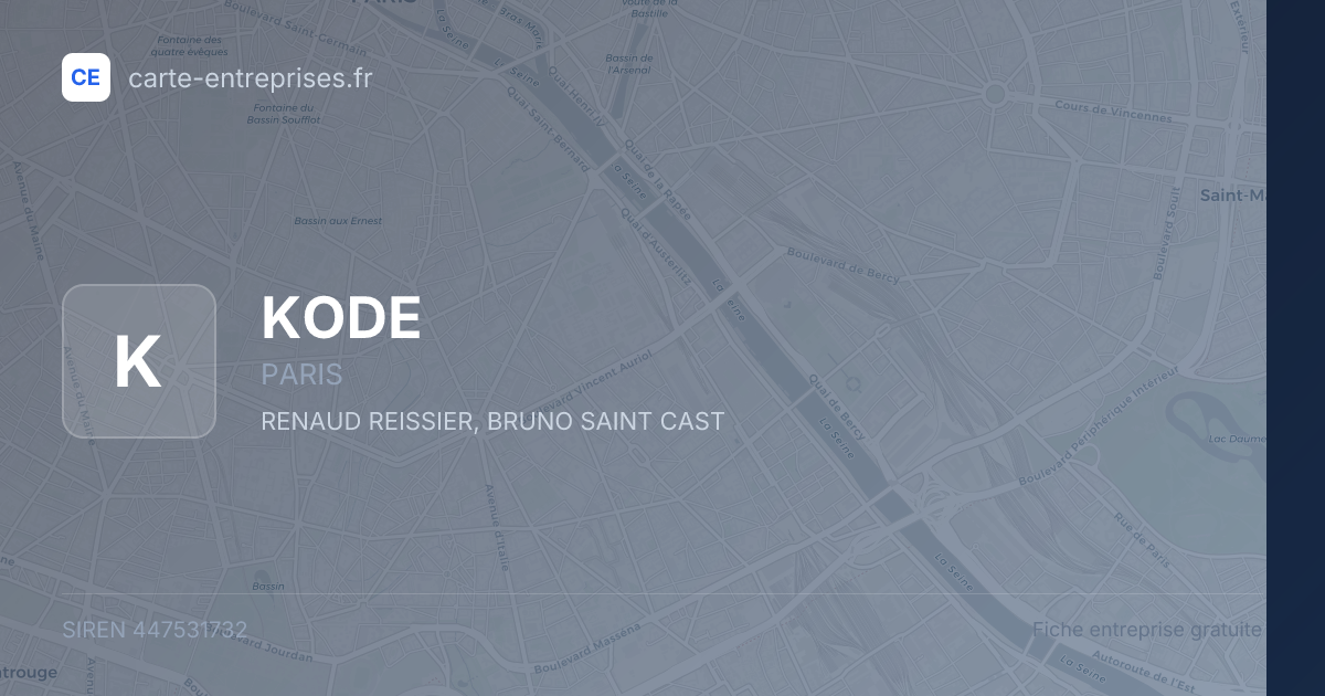 KODE — 447531732 — fiche entreprise