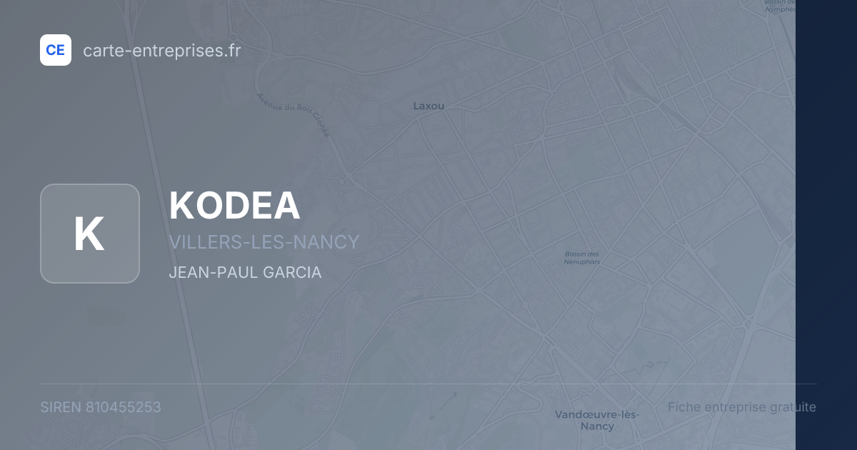 KODEA — 810455253 — fiche entreprise